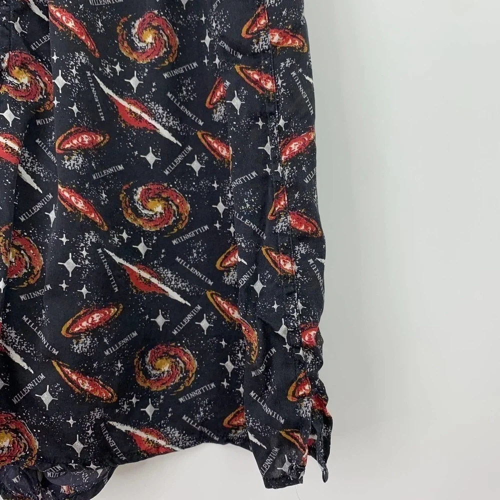 Vintage 90s millennium spiral galaxy silk boxers